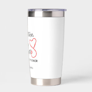 Gourde Isotherme Tasse cœur de praticienne infirmière, appréciation