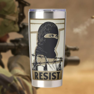 Gourde Isotherme Tasse résistante à la chaleur – Femme avec un masq