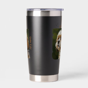 Gourde Isotherme Tasse Thermique Amour de Chien Coupe d'Amour