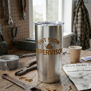 Gourde Isotherme Tasse Thermique Drôle de Superviseur de Spectacle