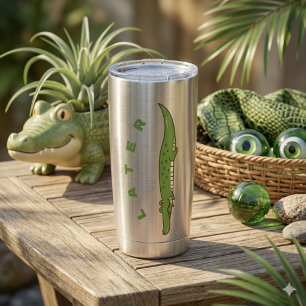 Gourde Isotherme Tasse thermique Later Alligator - Au revoir amusan
