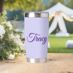 Gourde Isotherme Tracy Fille Nom En Violet,