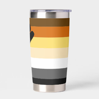 Gourde Isotherme Très Cool Gay Bear Pride Drapeau Ours Paw