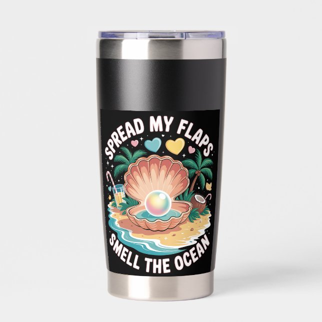 Gourde Isotherme Tropical Tease  Spread My Flaps, Smell the Ocean  (Extérieur)