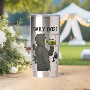 Gourde Isotherme Tumbler de voyage Dose Quotidienne Ajouter Texte