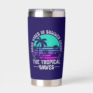 Gourde Isotherme Vibes d'été tropicales-82646