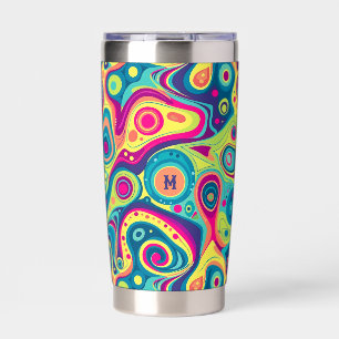 Gourde Isotherme Vibrante couleur super tourbillons motif