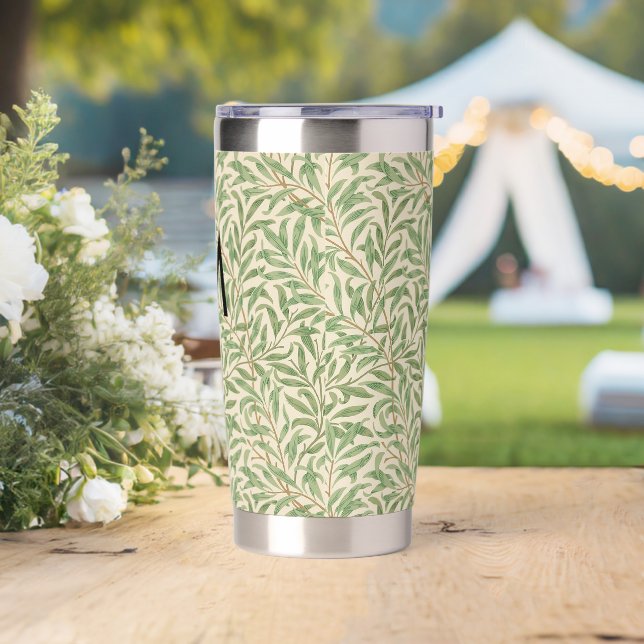 Gourde Isotherme William Morris Willow Bough Motif Monogramme (Mariage)