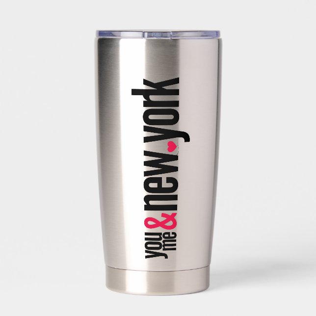 Gourde Isotherme You Me & NY 12oz Small Latte Mug Gift (Couvercle)