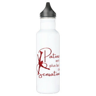 Gourde patinage Rouge brillant belle sensation