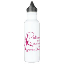 Gourde patineuse Rose brillant belle sensation