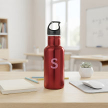 Gourde personnalisée pour enfants, initiale person