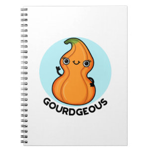 Gourdgeous Funny Gourd Veggie Pun Notizblock