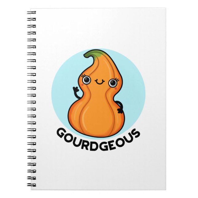 Gourdgeous Funny Gourd Veggie Pun Notizblock (Vorderseite)