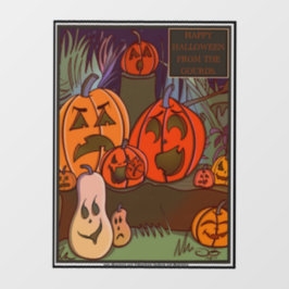 Gourds Halloween Fensteraufkleber