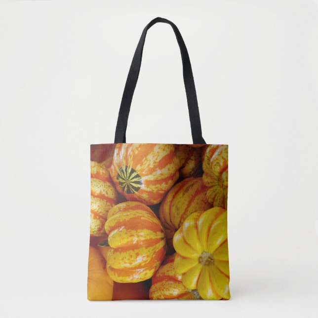 Gourds Pumpkins Herbst Rustikales Land Tasche (Vorderseite)