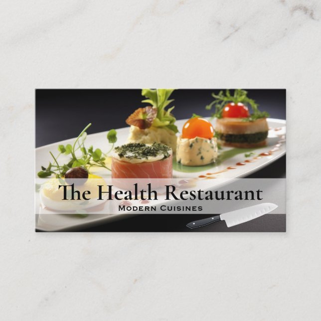 Gourmet Appetithappen | Hors Doeuvres Visitenkarte (Vorderseite)
