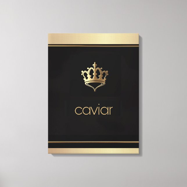 Gourmet Art/Royal Caviar/Stretched Canvas Print Leinwanddruck (Vorderseite)