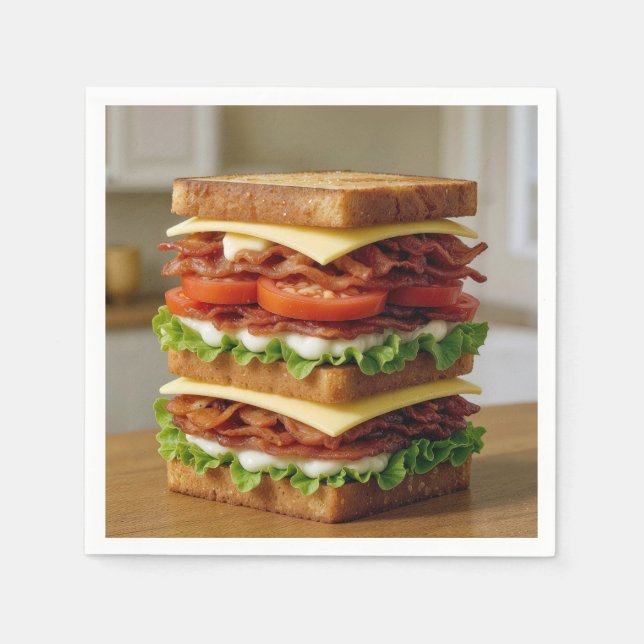 Gourmet B.L.T. Sandwich Serviette (Vorderseite)