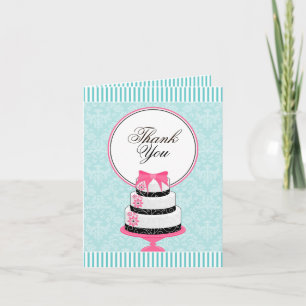 Gourmet Cake und Damask Danke an Ihre Karten