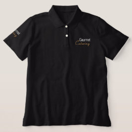 Gourmet-Catering bestickt Polo
