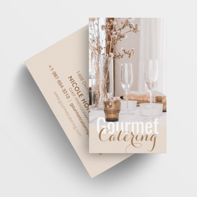 Gourmet Catering Business Card Visitenkarte (Von Creator hochgeladen)
