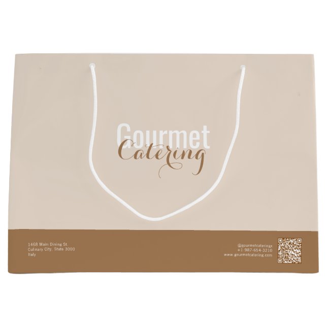 Gourmet-Catering Große Geschenktüte (Vorderseite)