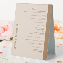 Gourmet Catering Menu Tischaufsteller
