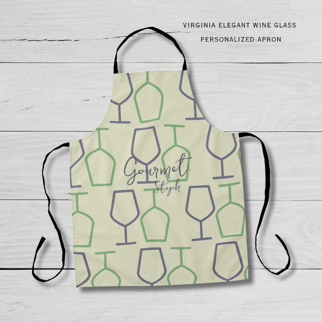  Gourmet Custom Virginia Wine Apron Schürze (Check out this personalized Apron, featuring Virginia's famous wine!)