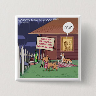 Gourmet Dogs Funny Button