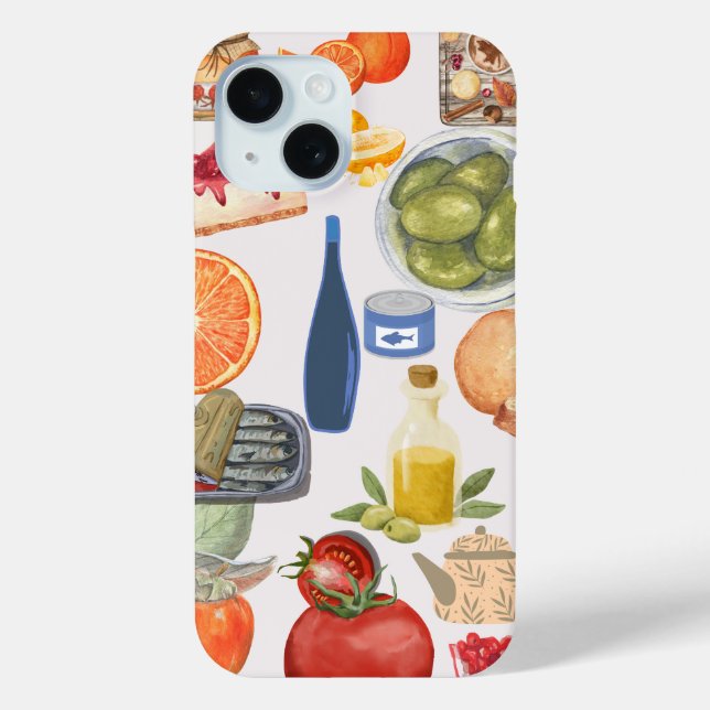 Gourmet Food Collage Phone Case (Rückseite)