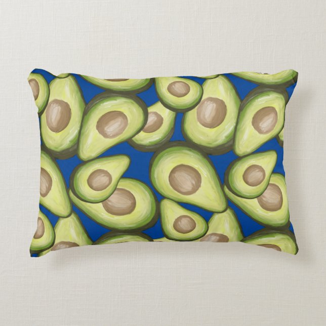 Gourmet Fresh Cut Vegan Avacados Dekokissen (Vorderseite)