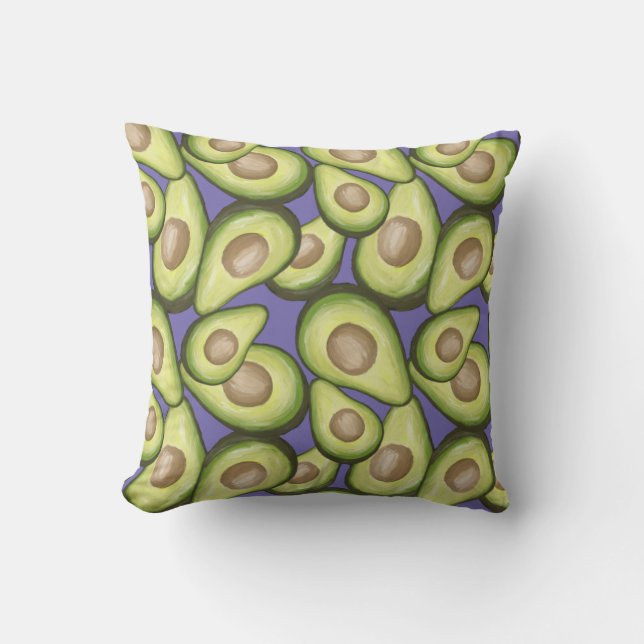 Gourmet Fresh Cut Vegan Avacados Kissen (Vorderseite)