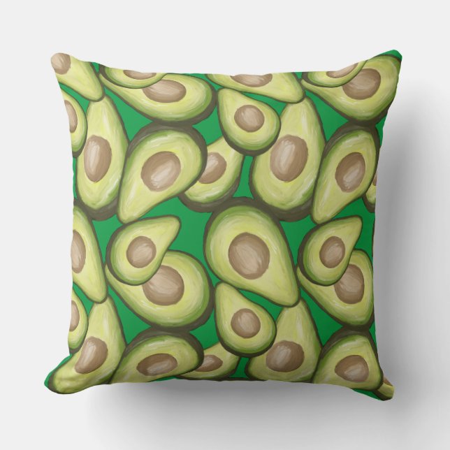 Gourmet Fresh Cut Vegan Avacados Kissen (Vorderseite)