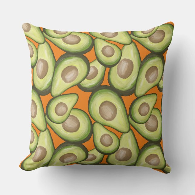 Gourmet Fresh Cut Vegan Avacados Kissen (Vorderseite)