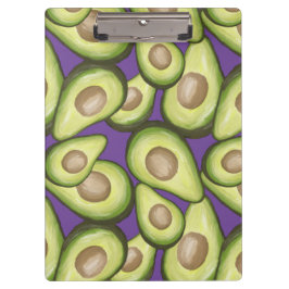 Gourmet Fresh Cut Vegan Avocado Muster Klemmbrett