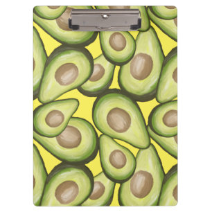 Gourmet Fresh Cut Vegan Avocado Muster Klemmbrett