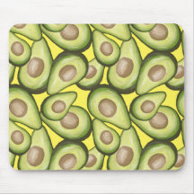 Gourmet Fresh Cut Vegan Avocado Muster Mouse Pad