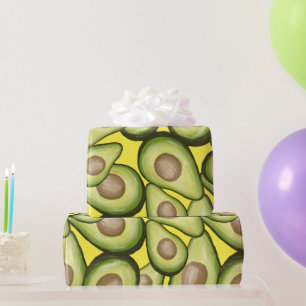 Gourmet frisch geschnittenes veganes Avocado-Muste Geschenkpapier