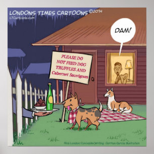 Gourmet Hunde Lustiger Poster