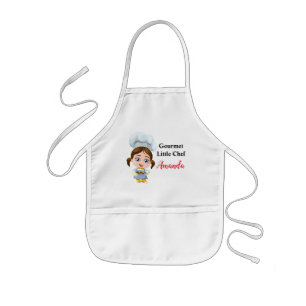Gourmet-Kochmädchen-Schürze für Mädchen Kinderschürze