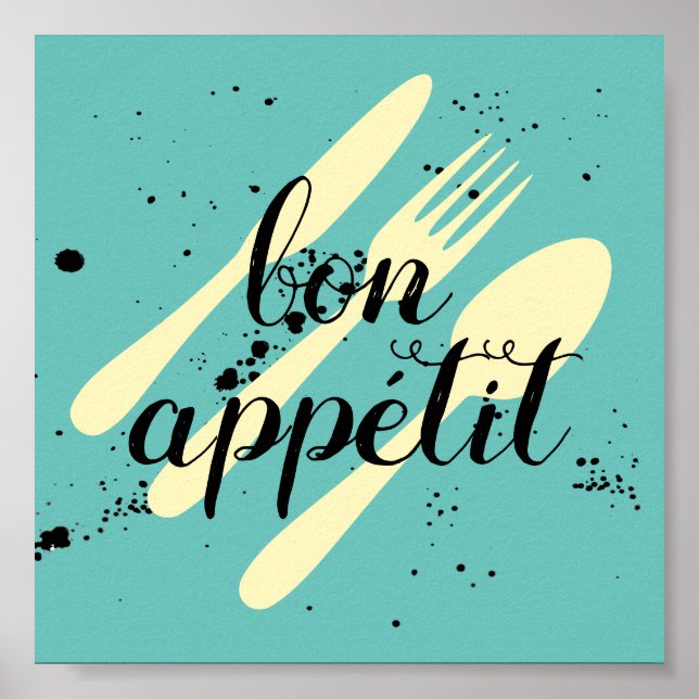 Gourmet Küche Zitat Wort Kunst Moderne Stil Poster (Vorne)