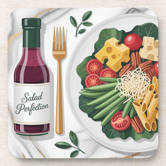  Gourmet Salad Plastic Coaster Set Getränkeuntersetzer (Vorderseite)