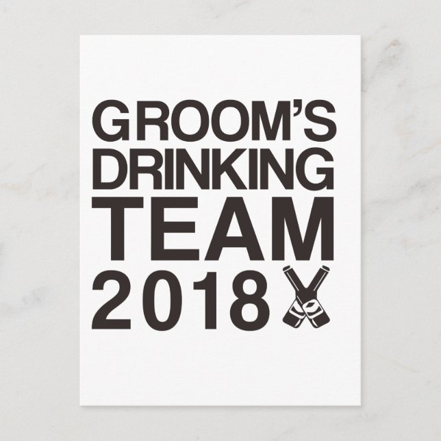 Gourmets Trinkteam 2018 Postkarte (Vorderseite)