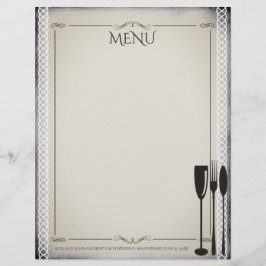 Gourmetspeisen und Party-Dinner-Menü mit Kopfzeile