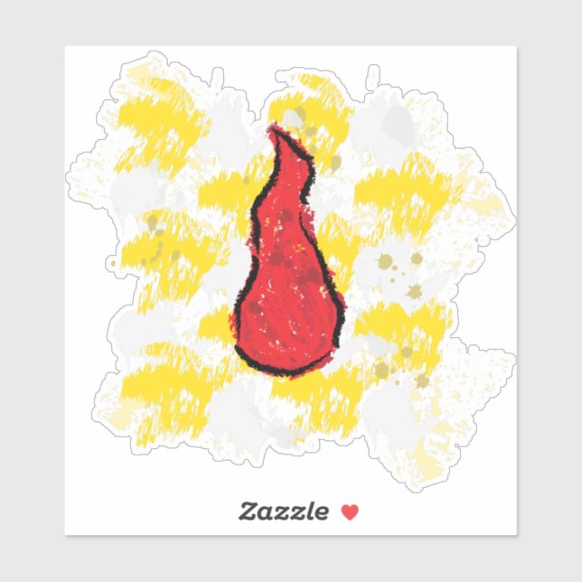 Goutte de Sang Sticker (Blatt)