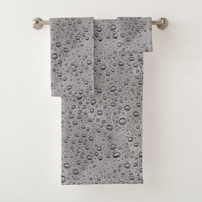 gouttelettes d'eau gris (En situation)