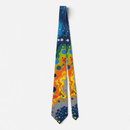 Gouttes de couleur cravate pour hommes