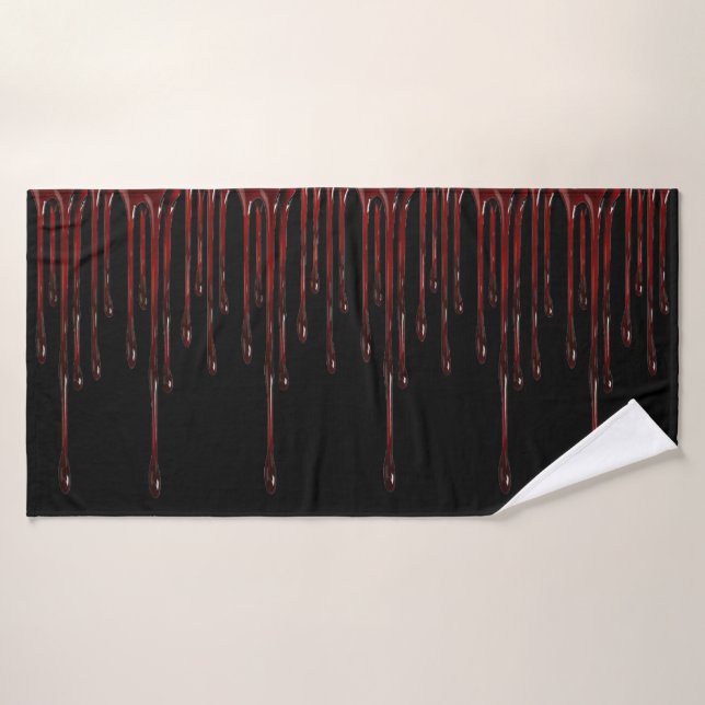 Gouttes de sang (Serviette de bain)