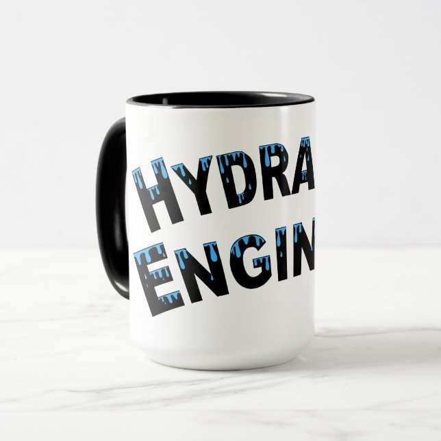 Gouttes d'eau du génie hydraulique Mug (Devant gauche)